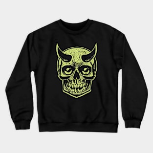 Grunge Demon Skull Crewneck Sweatshirt